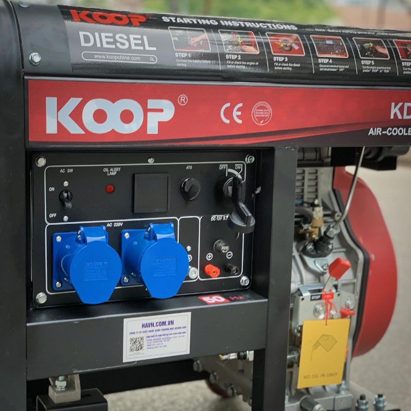 Máy Phát Điện Koop KDF11000XE 8Kw Chạy Dầu - Ảnh 4