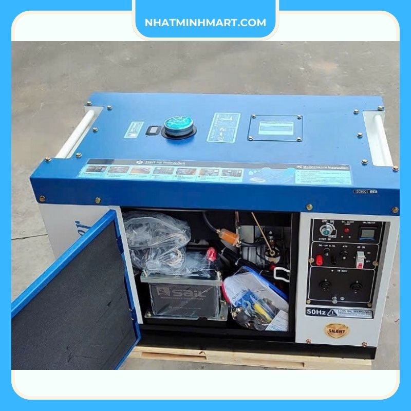 Máy phát điện chạy dầu 5Kw Kujoyo KJ6700TD - Ảnh 3