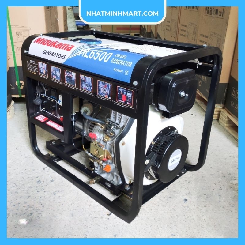 Máy phát điện chạy dầu 5Kw Midukama HL6500E - Ảnh 4