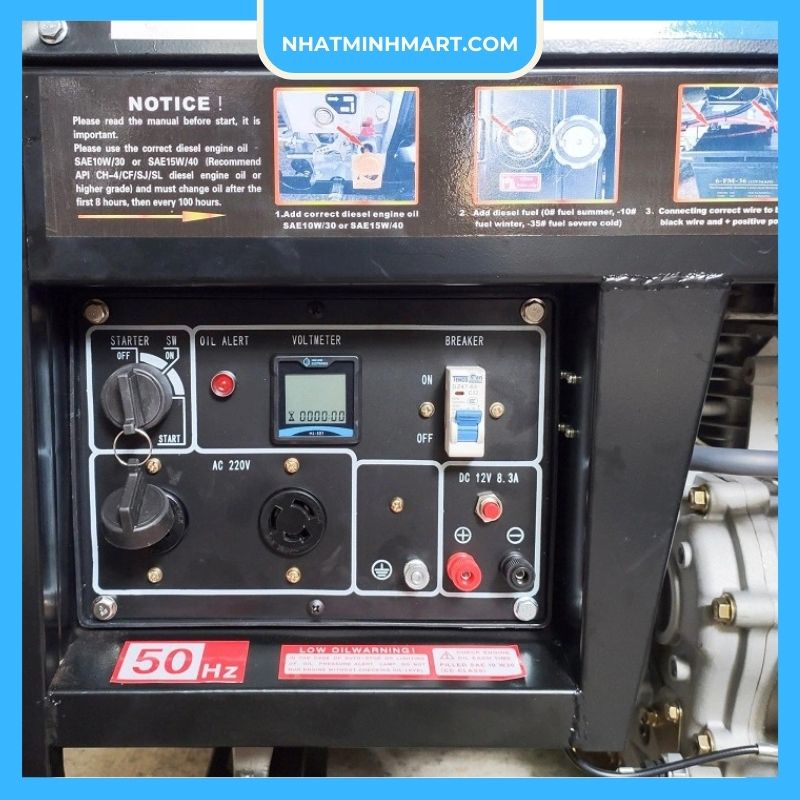 Máy phát điện chạy dầu 5Kw Midukama HL6500E - Ảnh 5