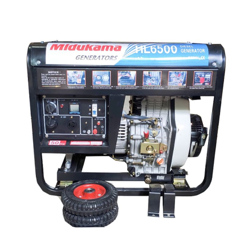 Máy phát điện chạy dầu 5Kw Midukama HL6500E