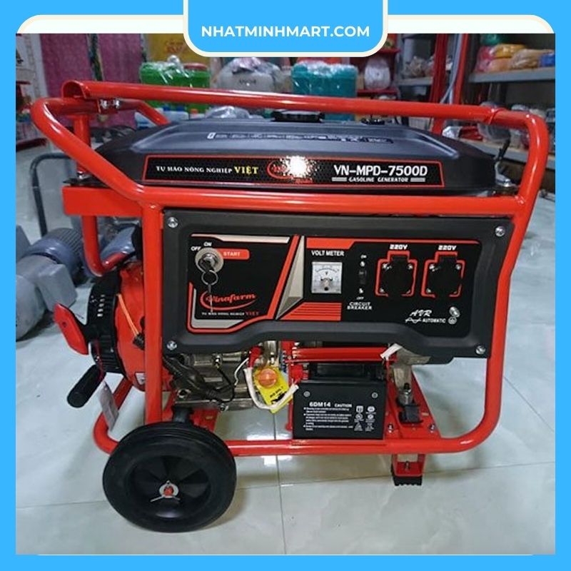 Máy phát điện Vinafarm VN-MPD-7500D 5Kw Đề - Ảnh 5