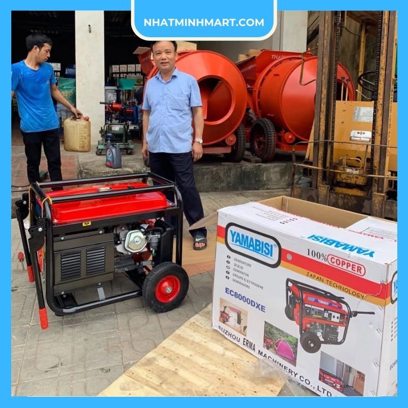 Máy phát điện chạy xăng Yamabisi EC8000DXE 6Kw Đề - Ảnh 6