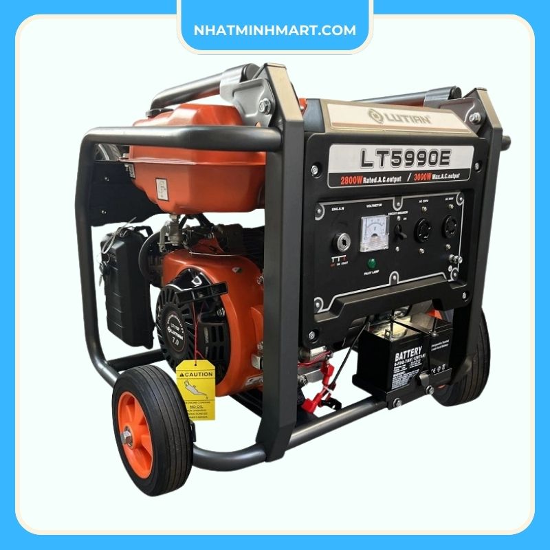 Máy phát điện chạy xăng Lutian LT5990E 3Kw - Ảnh 3