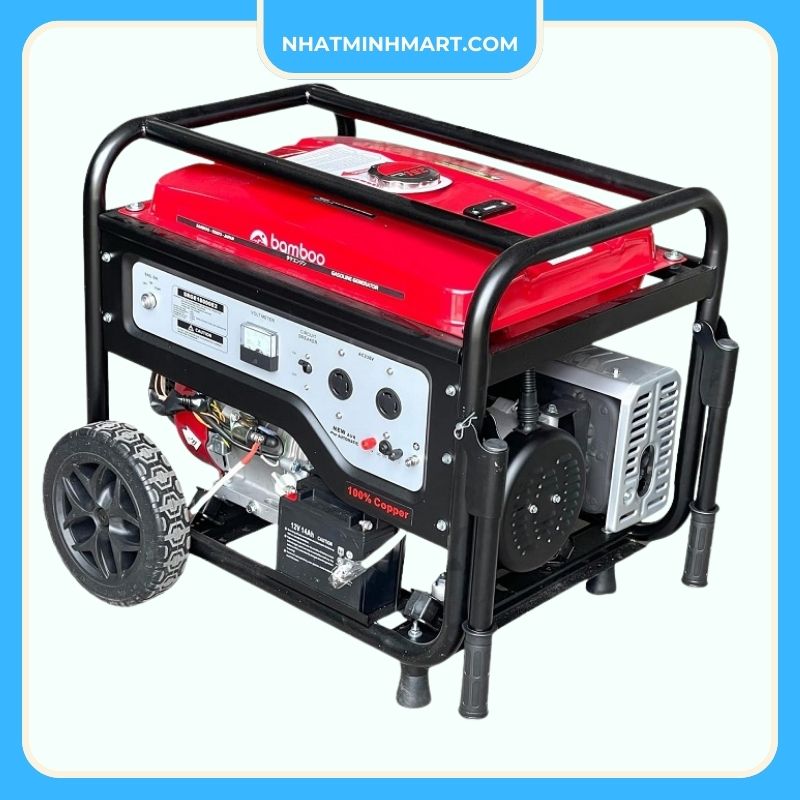 Máy phát điện chạy xăng Bamboo BMB 6800E2 2.5Kw Đề - Ảnh 4