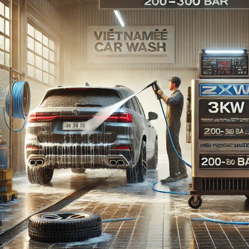 Máy rửa xe cao áp chuyên nghiệp