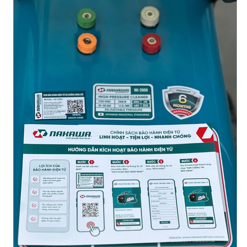 Máy Rửa Xe Nakawa NK-2600 2600W Máy Rửa Xe Nakawa NK-2600 2600W - Ảnh 3